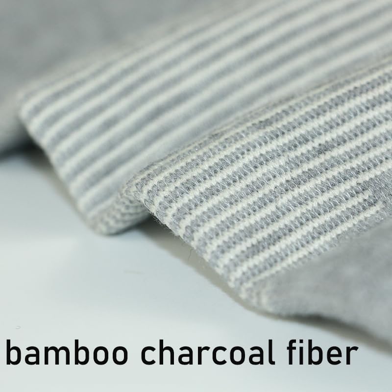 1 Pairs Bamboo Charcoal Knee Sleeve - Bamboo Knee Brace Bamboo Compression Knee Sleeve -Elastic Warm Knee Brace Bmboo Knee Sleeve for Arthritis (Gray, X-Large) Gray - BeesActive Australia
