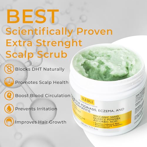 Anti Fungal Pre Shampoo Scalp Scrub for Psoriasis & Eczema, 7.7 Fl Oz