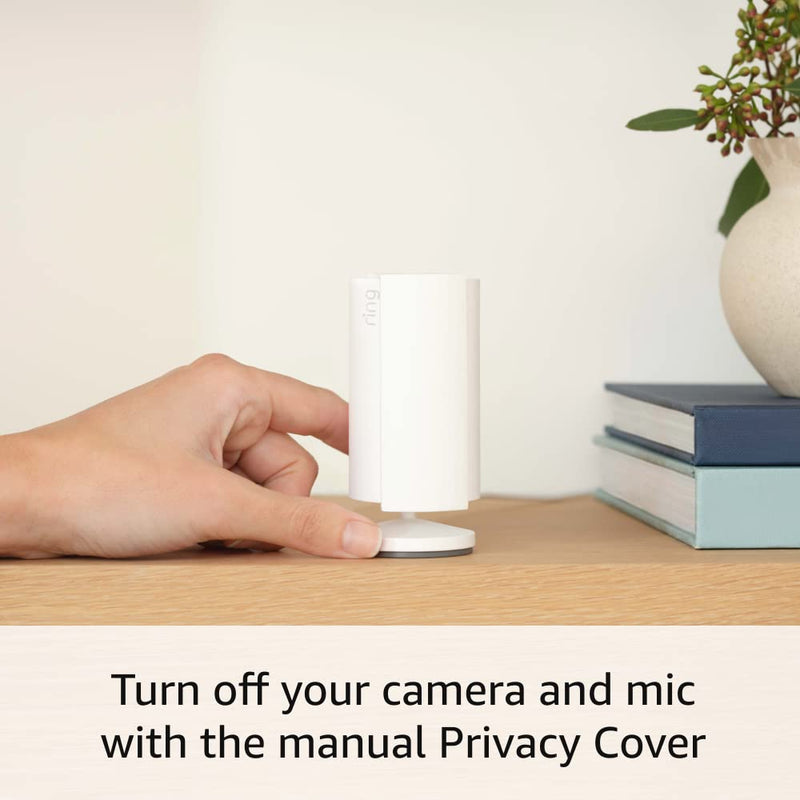 Ring Indoor Cam (2nd Gen) | latest generation, 2023 release | 1080p HD Video & Color Night Vision, Two-Way Talk, and Manual Audio & Video Privacy Cover | White 1 Camera Device only - BeesActive Australia