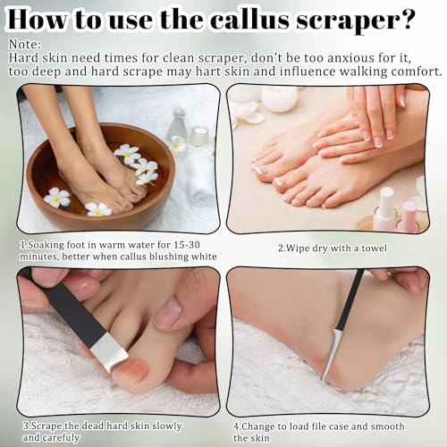 6 Pcs Ingrown Toenail Removal Kit, Pedicure Tools with Storage Box
