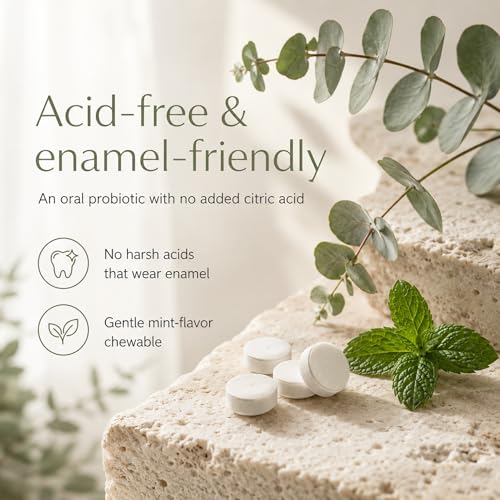 Oral Probiotic Adults, 6 Live Cultures, Healthy Teeth & Gums, Sugar-Free Adult - Mint