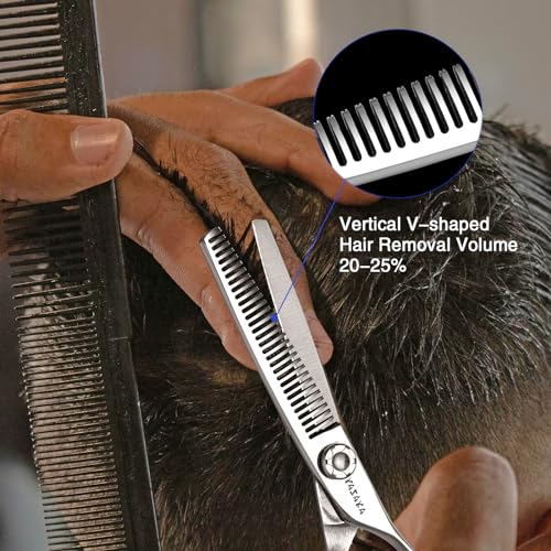 YASAKA 6 Inch Professional Hair Thinning & Cutting Shears Kit,Barber Shears Cutting and Thining Scissors
