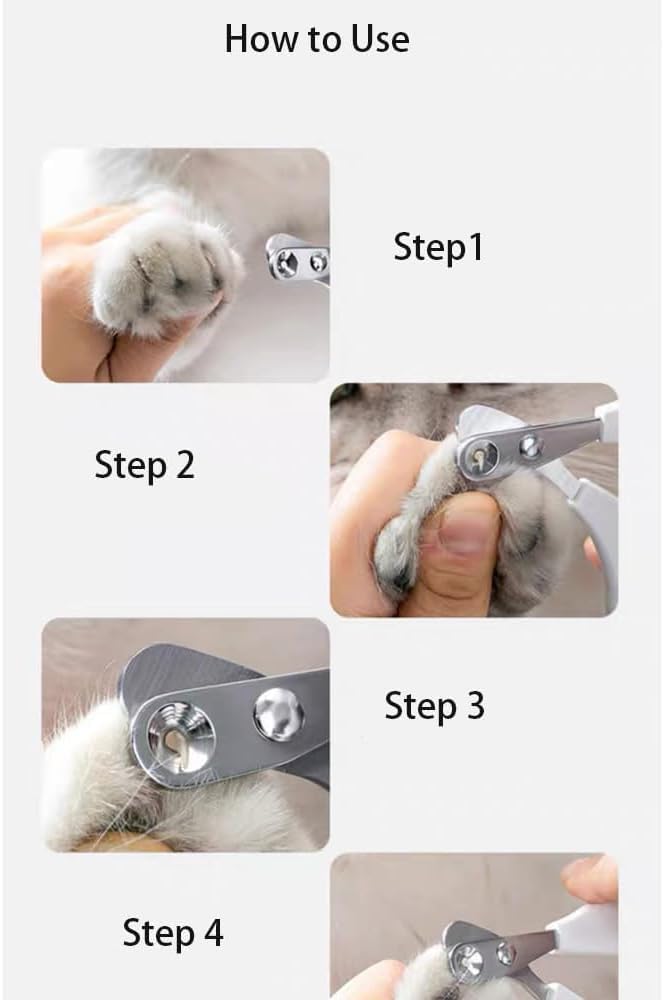 Qehyuelefu Claw Scissors Cat Scissors Great for Beginners, Cat Nail Clippers, Safety Stainless Steel Cat Nail Cutter, Safe to Use Cat Claw Cutter, Cat Claw Cutter - BeesActive Australia