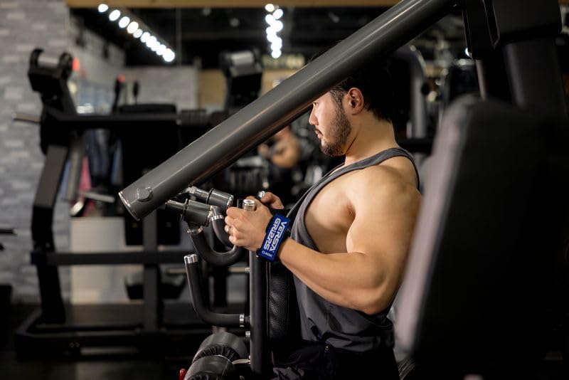 Versa Gripps® Classic, Made in The USA, Wrist Straps for Weightlifting Alternative, The Best Training Accessory Blue Label Med/Large: 7-1/8 to 8 inch wrist - BeesActive Australia