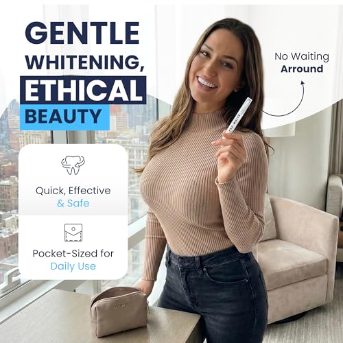 Pro White Teeth Whitening Pen - Peroxide-Free Teeth Whitener with Pap-X Formula - Vegan & Cruelty-Free Paint-On Whitening Teeth Gel for Coffee, Tea & Wine Lovers - 2ml - 2 Pack 1 Count (Pack of 2)