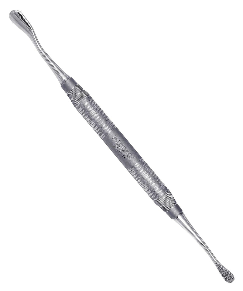 Pomee Miller Bone File #21, Surgical Instrument for Bone Contouring in Dental Procedures, Double-Ended (Cross-Cut & Smoothing Ends), Lightweight 9.5mm Hollow Handle, 702-210