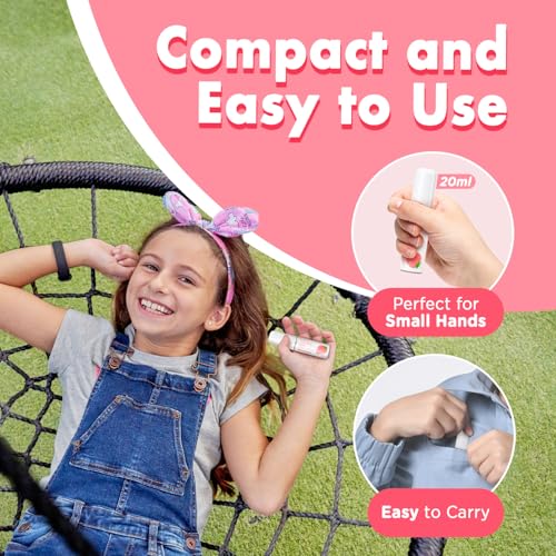 oh care Mouth Spray for Kids, Toddler Toothpaste Helper, Fluoride Free Baby Toothpaste Cavity Protection, Oral Care with Natural P113+ Antibacterial Peptide - for Newborns to Age 6(Grape&Strawberry)