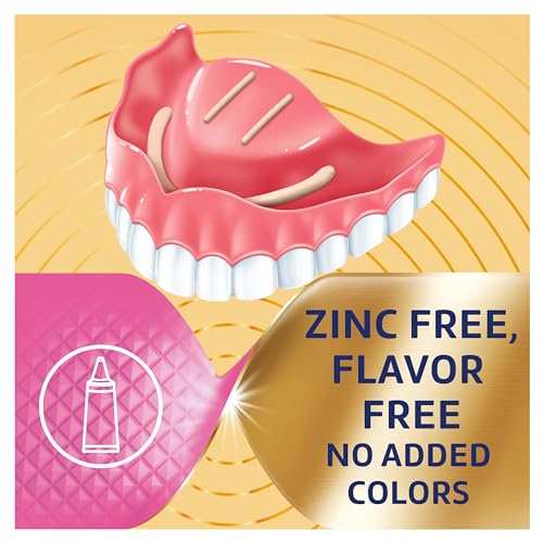 Poligrip Denture Adhesive, Power Max Hold Plus Comfort Denture Adhesive Cream, 2.2 Ounces (Pack of 4)