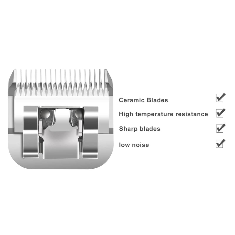Size 7FC/5FC/4FC Detachable Pet Dog Grooming Clipper Ceramic Blades set,Compatible with Andis,Oster A5,Wahl KM Series Clippers,Cut Length 1/8"(3.2mm) to 3/8”(9.5mm),3 pack 7FC+5FC+4FC - BeesActive Australia