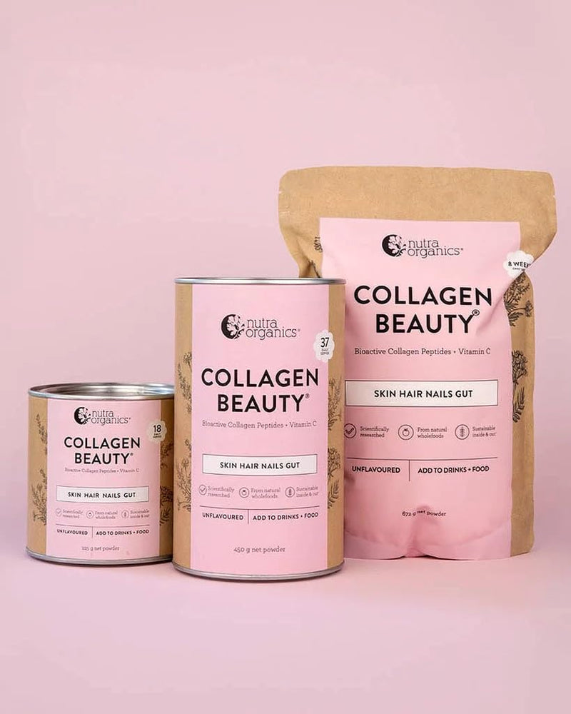 Unflavoured Collagen Beauty by Nutra Organics 7.9 Ounce (Pack of 1)