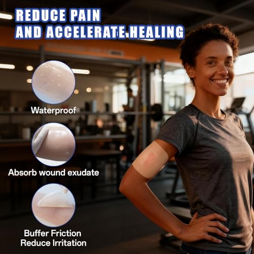 Hydrocolloid Bandages 4"x4",10 Packs, Waterproof Self‑Adhesive Pad 4IN * 4IN-10 PCS