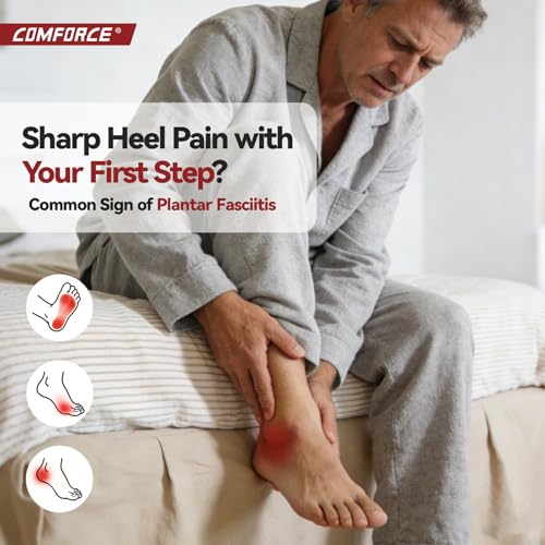 Plantar Fasciitis Night Splint Sock & Arch Support-24 Hour Heel Pain Relief Black