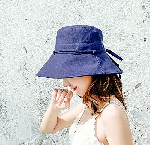 Women's Hat, UV Protection, 100% UV Protection, UV Hat, Cute, Small Face Effects, Sunshade, Foldable, Wide Brim, Bicycle, No Flying, Summer, Spring, Side Ribbon - BeesActive Australia