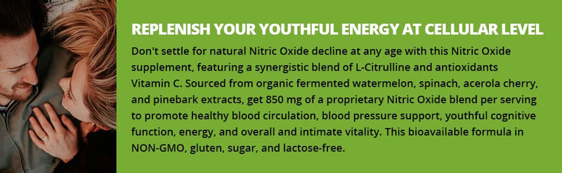 The20: Flow - Nitric Oxide Supplement - 60 Capsules - L-Citrulline from Organic Watermelon, Organic Spinach, and Organic Acerola Cherries - for Heart, Brain, and Overall Health - No Gluten - BeesActive Australia