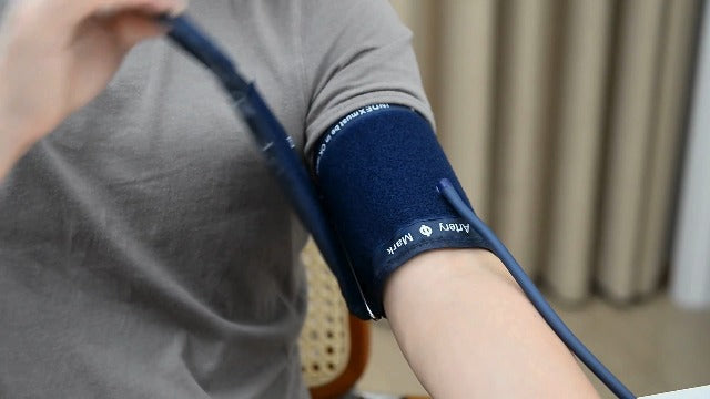 Blood Pressure Monitor for Home Use Automatic Arm BP Machine with Large Adjustable Cuff (8.6-17”) Bluetooth Heart Rate Monitor Digital BP Monitor 2x199 Readout 5.5” Large Screen for iOS & Android