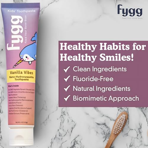 Fygg Nano Hydroxyapatite Toothpaste (Vanilla and Chocolate) 4 Oz