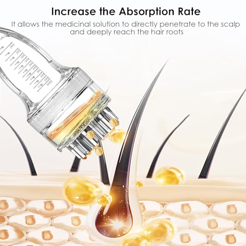 DAPENG Minoxidil Applicator，Scalp Serum & Hair Oil Applicator Comb - Precise Liquid Dispenser for Minoxidil, Growth Serums & Oils to Nourish Hair Roots (10ml) 10ml
