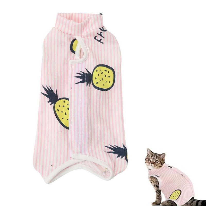 1 Piece Professional Cat Recovery Suit for Abdominal Wounds or Skin Diseases Kitten Surgery Recovery Suit E-Collar Alternative for Cats Dogs Post Surgery (M) - BeesActive Australia