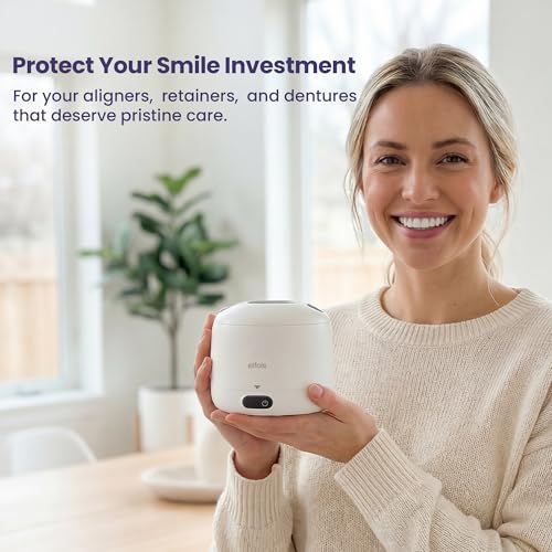 Ultrasonic Retainer Cleaner Machine with UV, 45kHz, Dental Pod