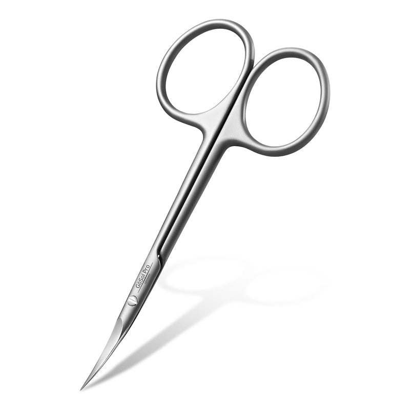 Cuticle Scissors Russian-Style Ultra Fine Curved Professional Cuticle Scissors 420 Stainless Steel, Precision Pointed Tip Grooming Scissors for Dead Skin; Eyebrow; Eyelash, Includes Leather Case - BeesActive Australia