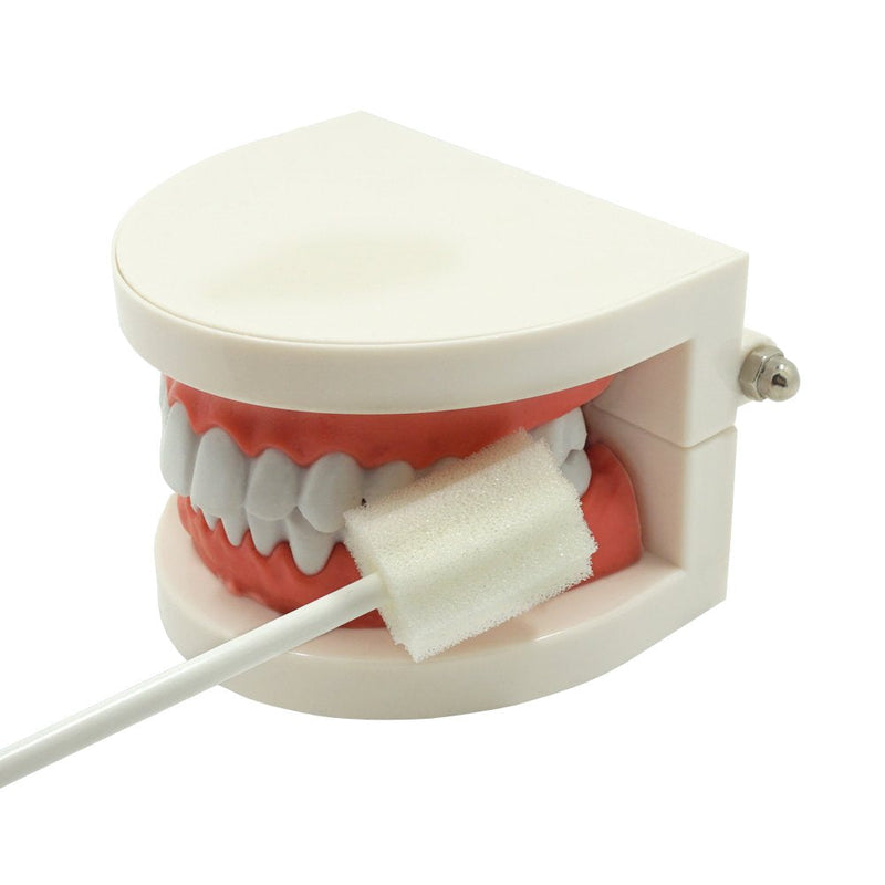 Oral Mouth Swabs Sponge- Untreated and Unflavored for Baby & Elderly Oral Cleaning White 150 Counts