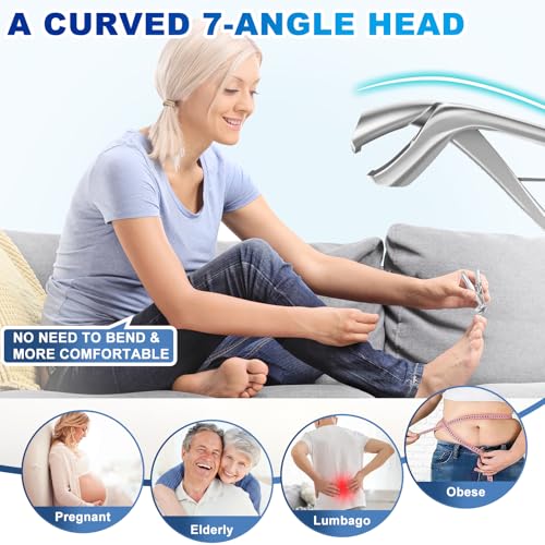 Toenail Clippers for Thick Nails for Seniors, 3-Pack Sliver 4pcs