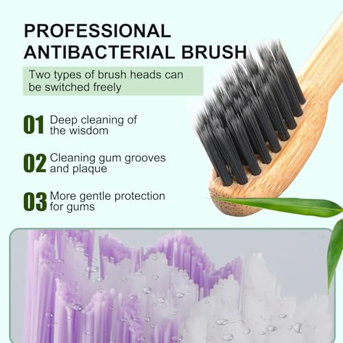 Sonic Bamboo Electric Toothbrush for Adults