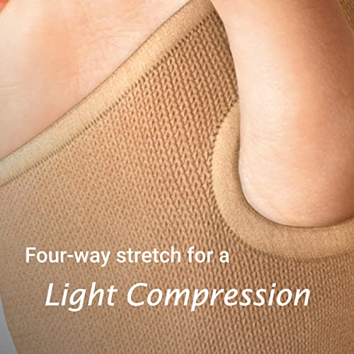 Actimove Arthritis Care Wrist Support with Heat-retaining Fabric – Drug-Free Pain Management for Arthritis, Increases Blood Circulation – Left/Right Wear - Beige, Medium