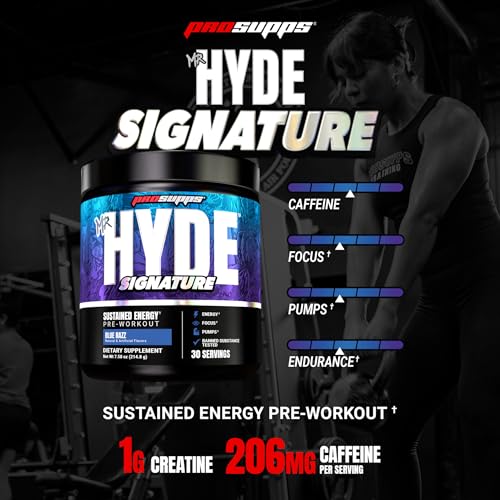 ProSupps Mr. Hyde Signature Pre Workout Powder with Creatine, Blue Razz 30 Servings (Pack of 1)