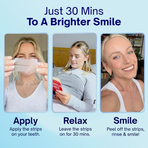 MySweetSmile Teeth Whitening Strips – 14 Treatments + 7 Free (42 Strips)