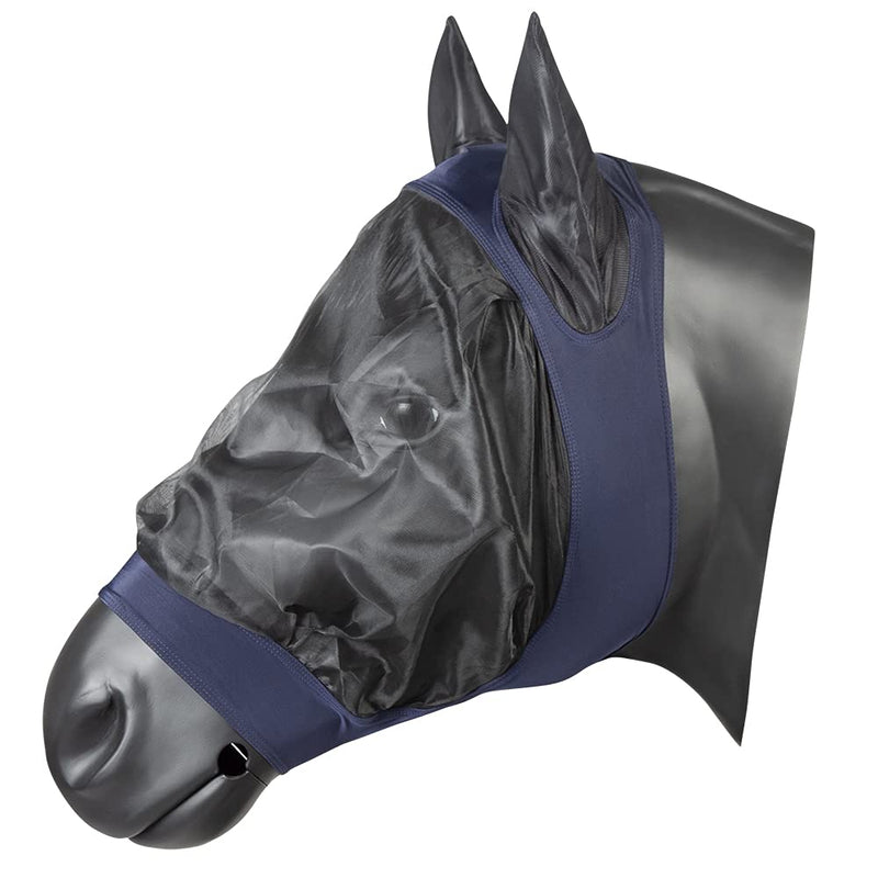 Pfiff 101977 Fly Face Mask, Fly Protection, Insect Protection, Blue, Full L (Full/Warmblood) - BeesActive Australia