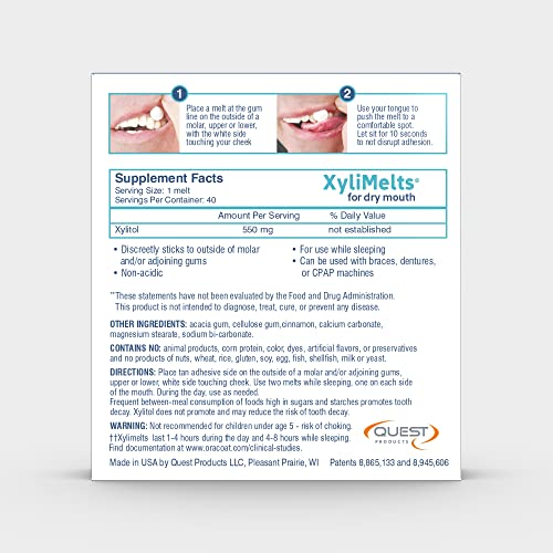 OraCoat XyliMelts Dry Mouth Relief Bundle Mild Mint 100 Count and Cinnamon 40 Count