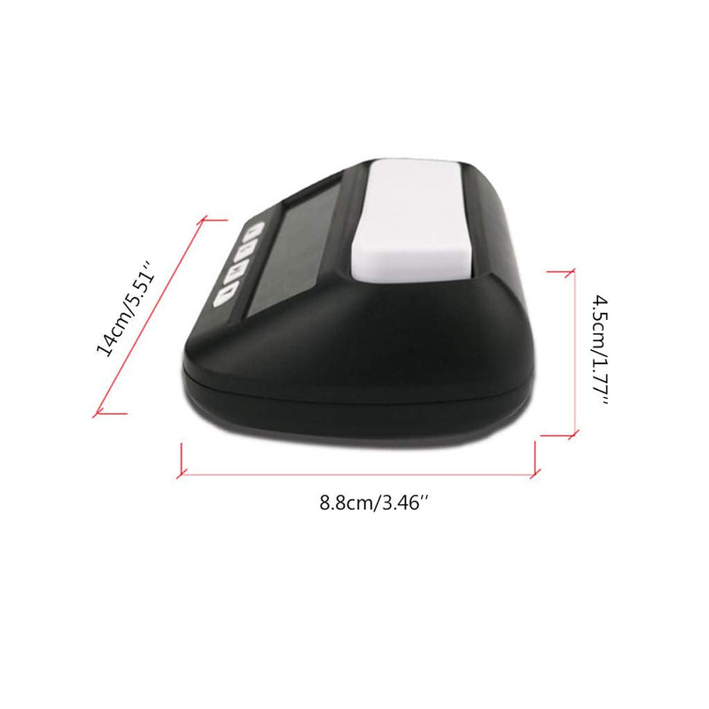 Professional Chess Clock Compact Digital Watch Count Up Down Timer Board Game Stopwatch Competition Hour Meter Black Plastic