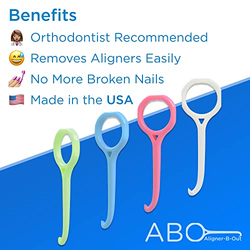 USA Made nCase Aligner-B-Out v2 Bundle | Blue 4 Pack + Variety 4 Pack | Improved Invisalign Remover Tool & Aligner Remover Tool | For All Aligners(Invisalign, Smile Direct Club, Byte, etc) & Retainers