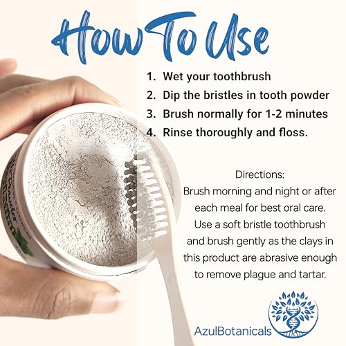 Remineralizing Tooth Powder, Cool Mint - Fluoride Free, 2 Oz 2 Ounce (Pack of 1)