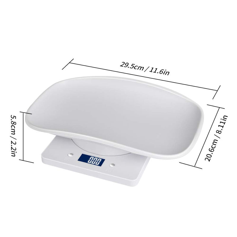 Aceshop Digital Pet Scale Animal Scale with LCD Display, 4 Weighting Modes (oz/ml/lb/g) for Pets and Kitchen for Measuring Small Cats, Dogs, Food, Capacity up to 10kg - BeesActive Australia