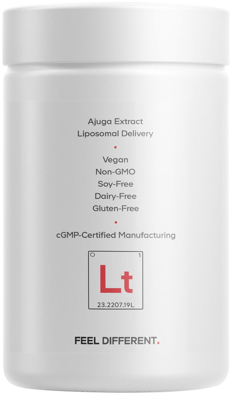 Codeage Turkesterone Supplement, 4-Month Supply, Hydroxypropyl-β-Cyclodextrin, Liposomal Delivery, Sports, Pre & Post-Workouts, Ajuga Turkestanica, Vegan, Gluten-Free, Non-GMO - 120 Capsules
