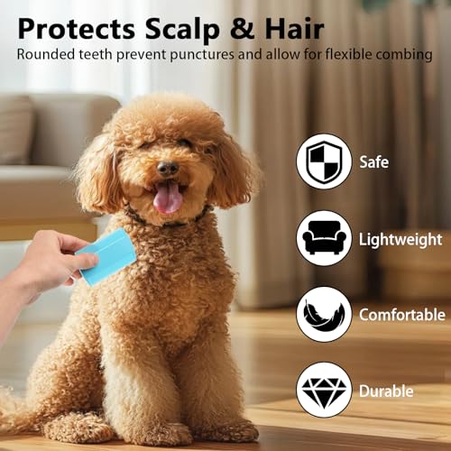12 Pcs Lice Comb, Lice Comb for Kids, Dandruff Comb, Nit Comb