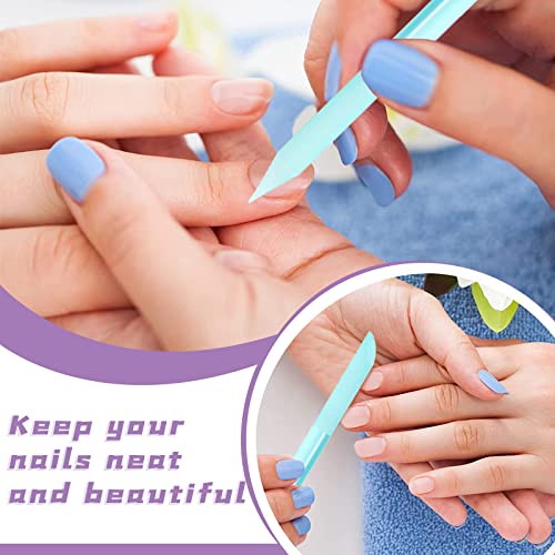 4Pcs Glass Cuticle Pusher, Crystal Cuticle Remover Pusher Sticks Set1