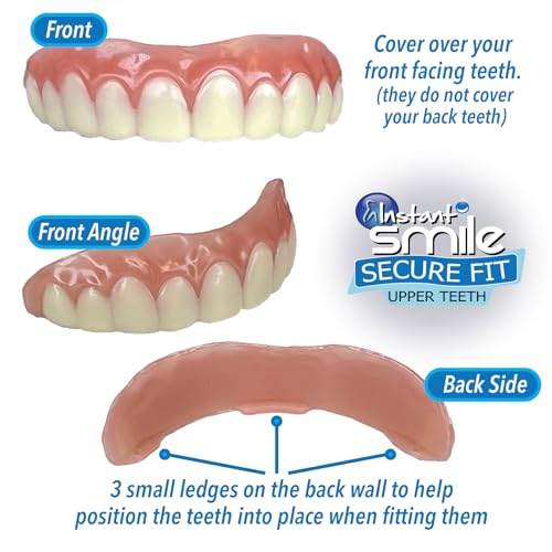 Instant Smile Secure Fit Upper Teeth Veneer -