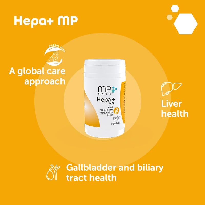 MP Labo Hepa+® MP for Dogs and Cats – 30 Sprinkle Capsules | Veterinary Grade Liver & Gall Bladder Support with SAMe Precursor Zinc-Methionine, Silymarin-Rich Milk Thistle & Fumitory