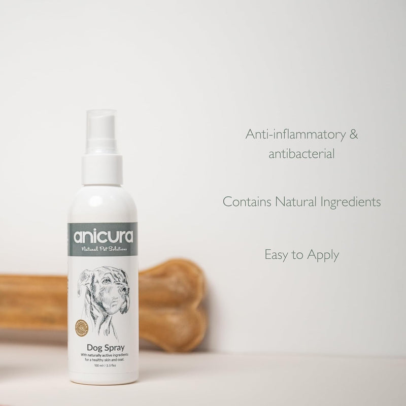 Anicura Dog Spray - instant relief for itchy, dry skin & allergies. Helps reduce scratching, licking & discomfort. Gentle, natural care for small, medium & large dogs. Bundle Value (2 × 100ml pack)