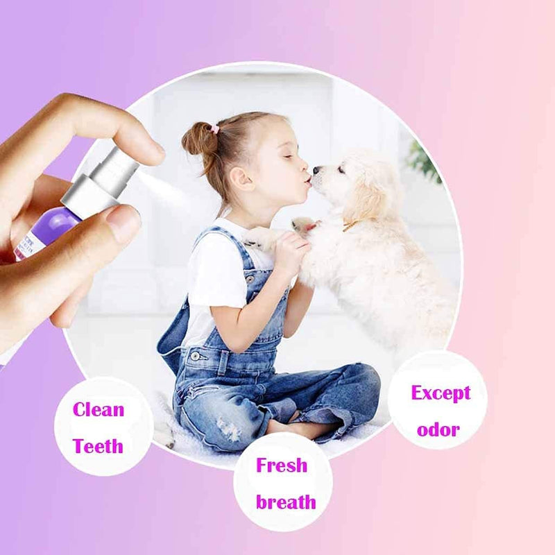 Petry Oral Spray for Dogs - Petry Teeth Cleaning Spray for Dogs and Cats, Pet Breath Freshener Spray Care Cleaner, Oral Spray for Pets, Dog Dental Spray Reduces Plaque & Tartar Buildup (2pcs) 2pcs