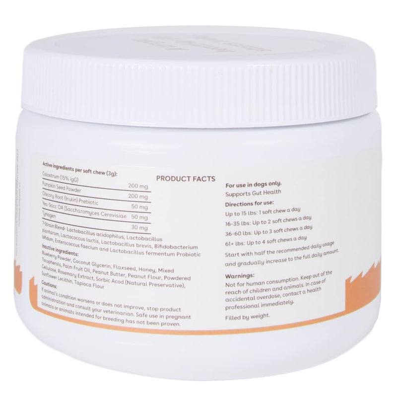 Pupford Gut Health & Immunity Supplement for Puppies and Adult Dogs, Made in The USA, Vet Approved, No Artificial Flavors, Peanut Butter and Jelly, Net Wt. 6.3 oz (120g) - PawsPlanet Australia