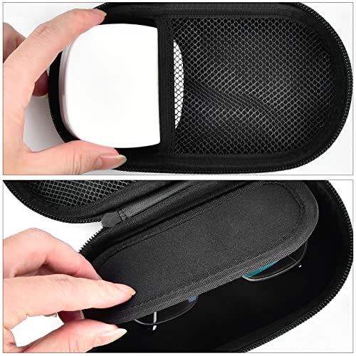 Case Compatible with Philips for Sonicare for ProtectiveClean 4100 6100 5100 6500 7500 Rechargeable Electric Toothbrush Portable 2 in 1 Contact Lens Case and Glasses Case