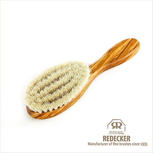 [Redecker/redekka-] Natural and Baby Brush (Goat hair/Olive) - BeesActive Australia