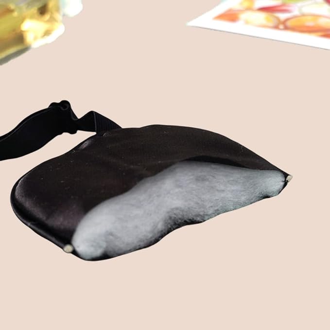 Samcos Eye Mask, For Sleeping, Silk, Blindfold, Soft, Satin Blindfold, Four Seasons, Skin Friendly, Light Blocking, Restful Sleep, No Pressure, Washable, Unisex, Adjustable Length, Travel, Convenient (Black) - BeesActive Australia