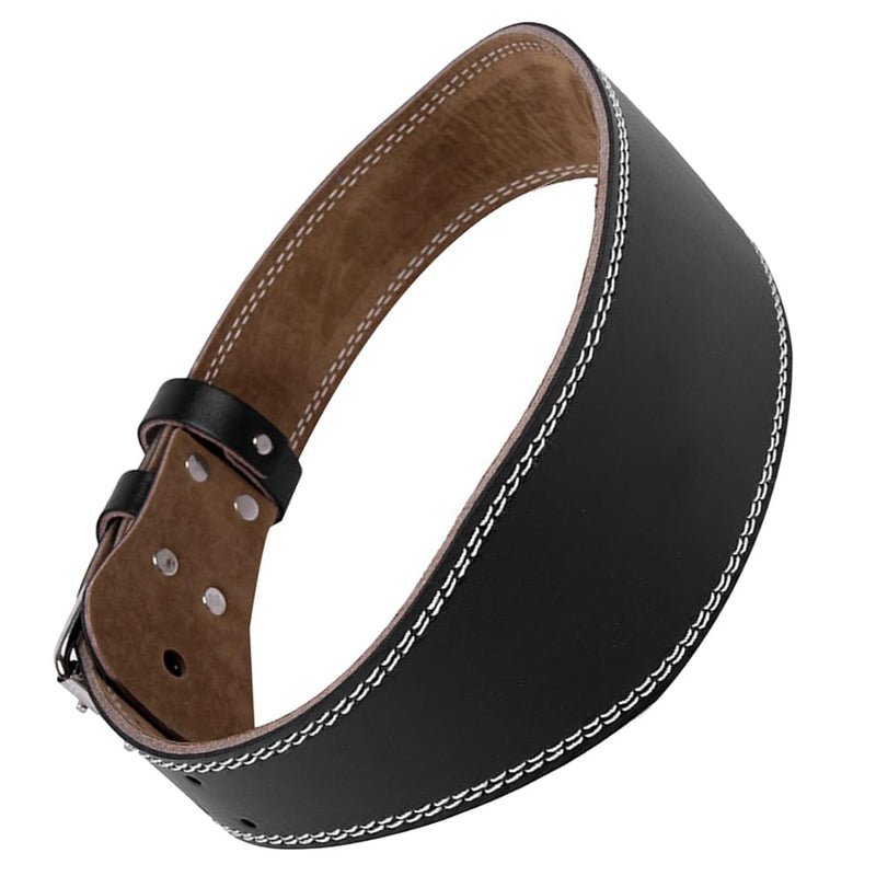 VANZACK Weightlifting Belt Pu Leather Adjustable Back Support Lumbar Brace Strap for Squats Deadlifts Powerlifting Training Black 120X11CM - BeesActive Australia
