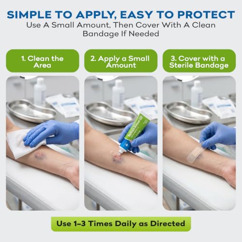 Bacitracin Antibiotic Ointment with Zinc USP - 1 oz Topical Antibiotic First Aid Ointment - Helps Prevent Infection in Minor Cuts, Scrapes, and Burns 1 Pack