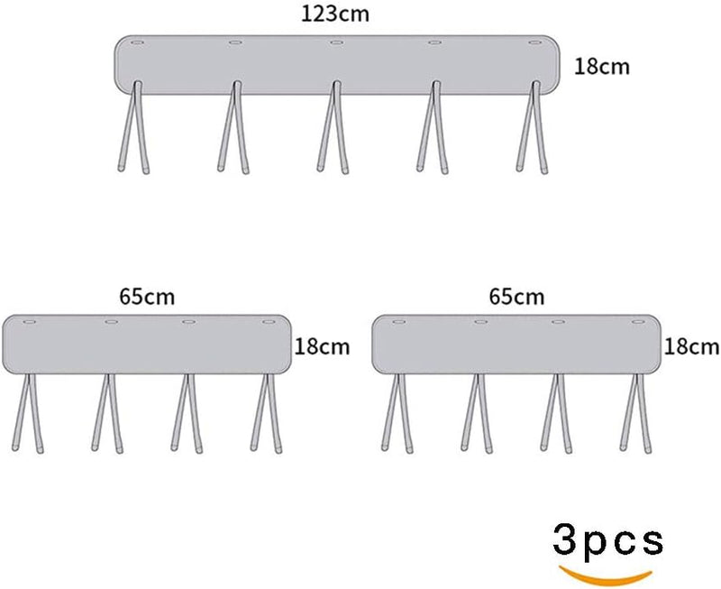 Pink/White Reversible Crib Rail Covers, Three-Layers of Thickened Material to Protect Baby's Teeth, Soft Anti-Collision Crib Teething Rail Cover, Strip Corner Baby Bed Chewing Guard Rail, 3-PCS Pink/White - BeesActive Australia